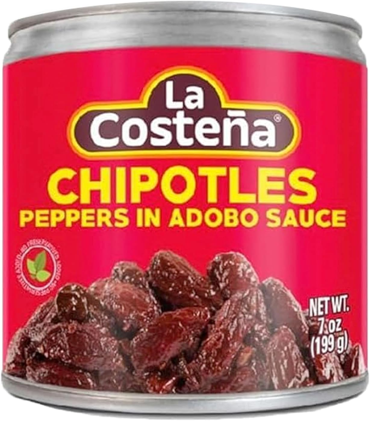 La Costena Chipotle Peppers In Adobo Sauce 7Oz Can - 199g including To-Go Lime Seasoning