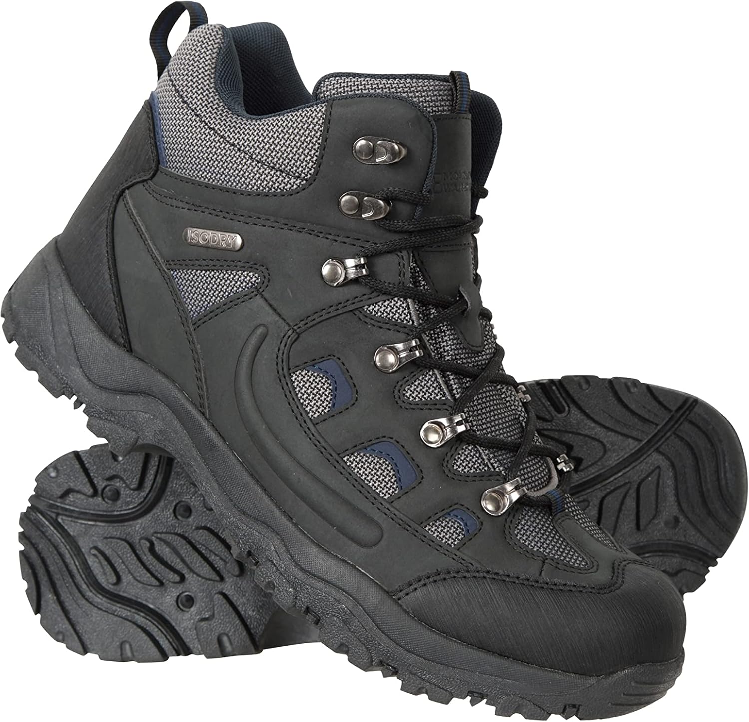 Mountain Warehouse Adventurer Mens Waterproof Boots - IsoDry Shoes with Synthetic Upper, Mesh Lining, Deep Lugs & EVA Cushioning - Spring Summer, Hiking & Outdoors