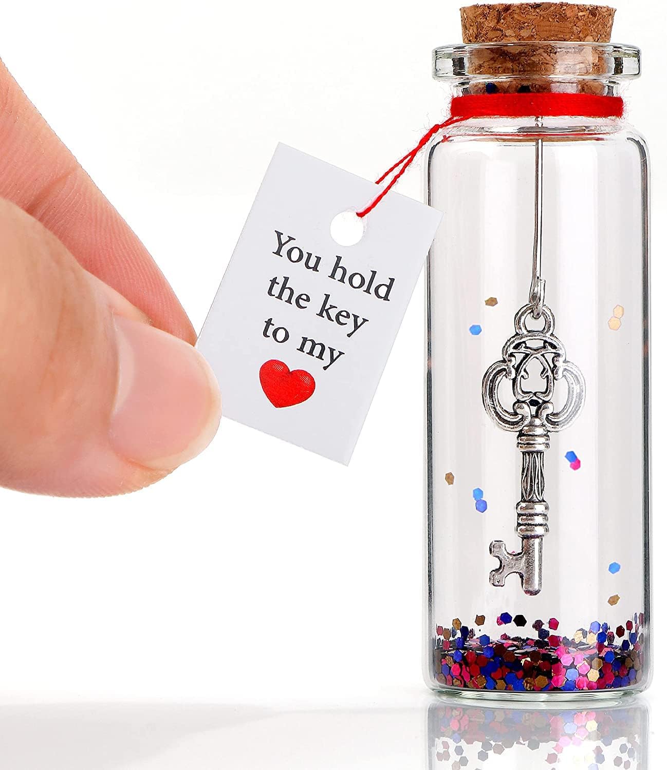 VELENTI Anniversary present for Him, Her - I Love You Gift for Husband, Wife - Romantic Message in a Bottle - Gifts for Boyfriend, Girlfriend