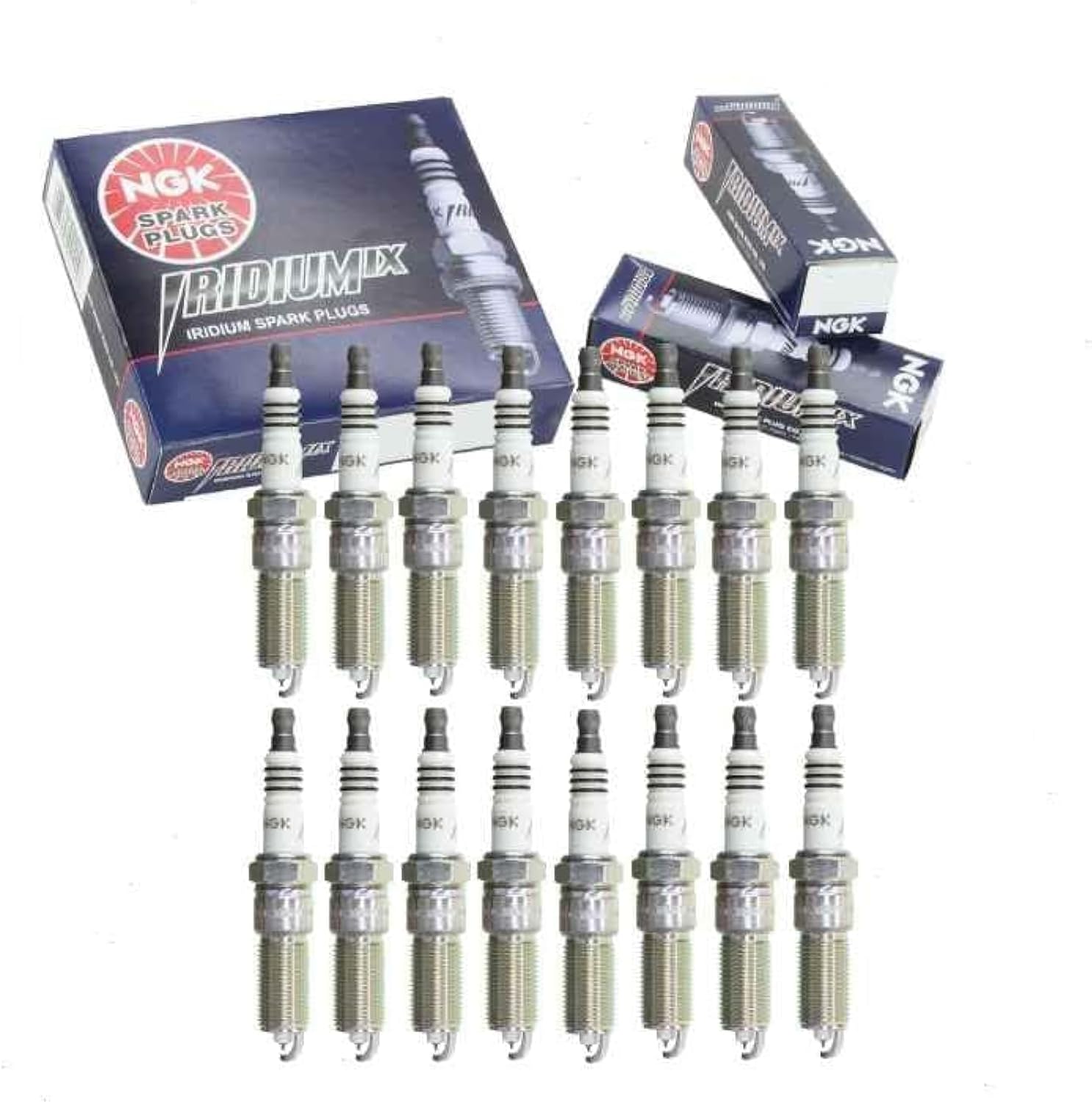 16 pc NGK Iridium IX Spark Plugs compatible with Dodge Ram 1500 5.7L V8 2003-2008