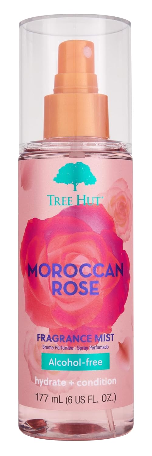 Tree Hut Moroccan Rose Fragrance Mist, Hydrate & Condition, 6 oz.