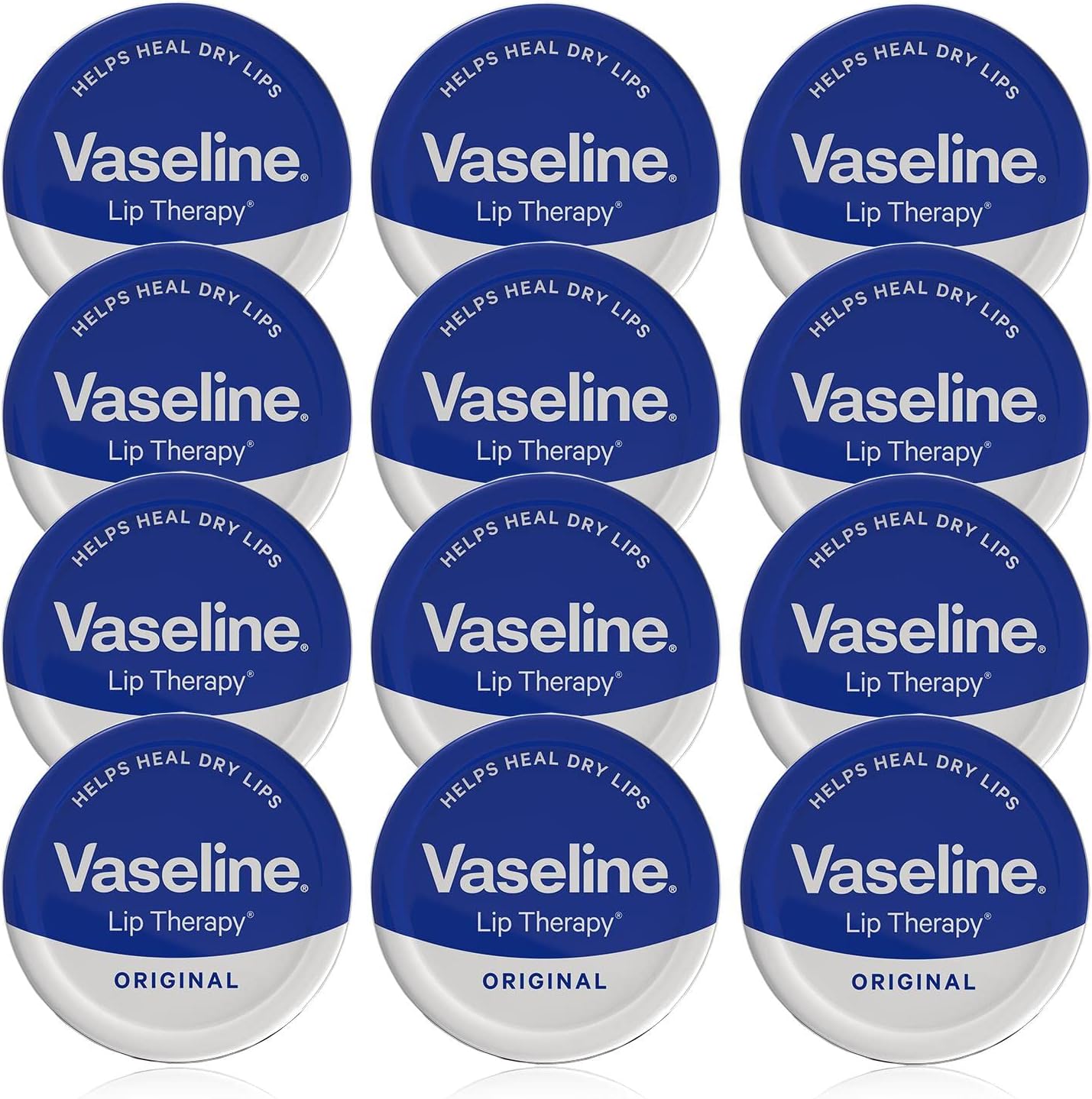 Vaseline Lip Therapy Original 20g (Pack of 12)