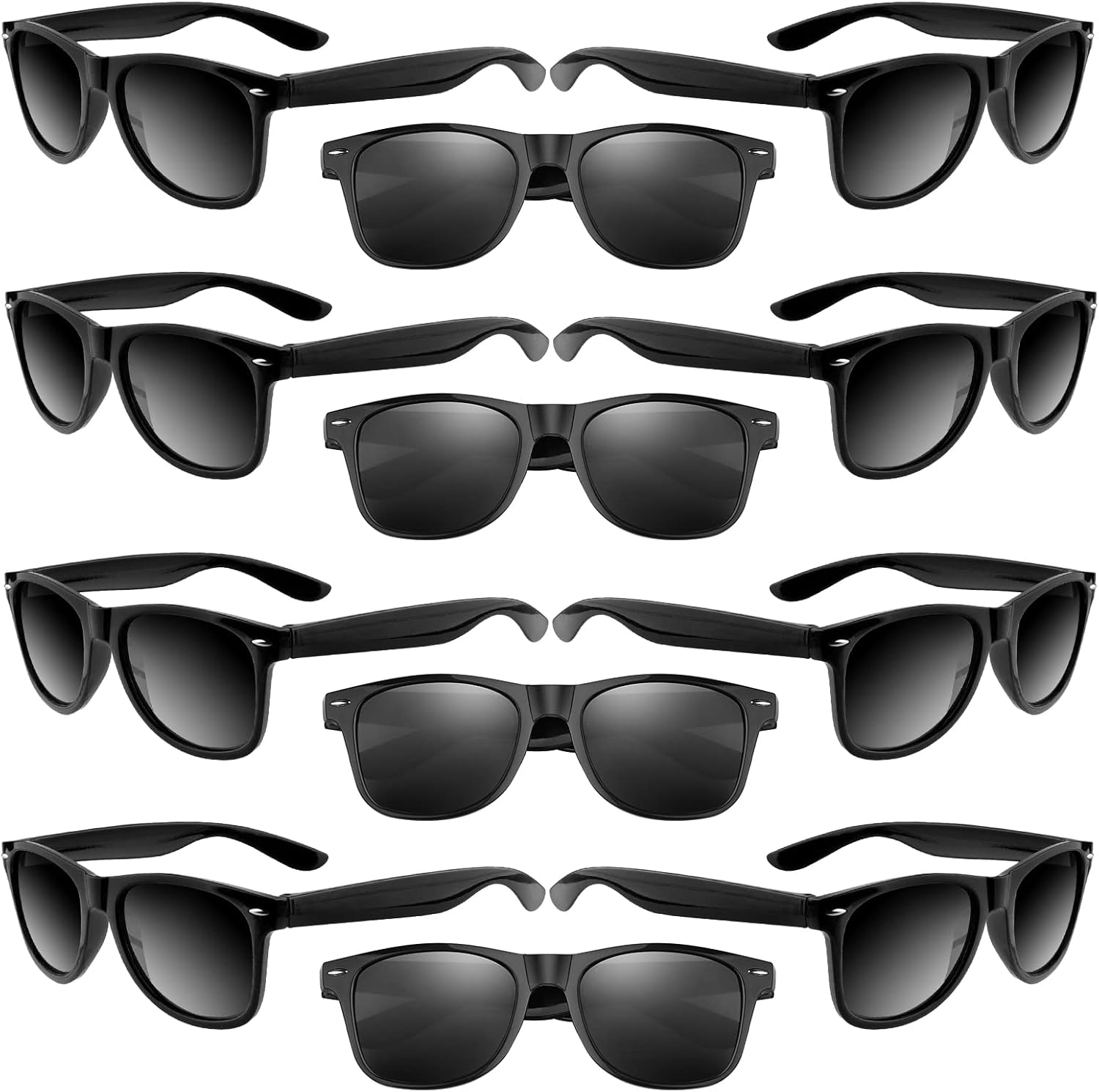 ASTARON 12 Pack Party Sunglasses Bulk Neon Party Favors for Beach Wedding Party Pool Party Supplies