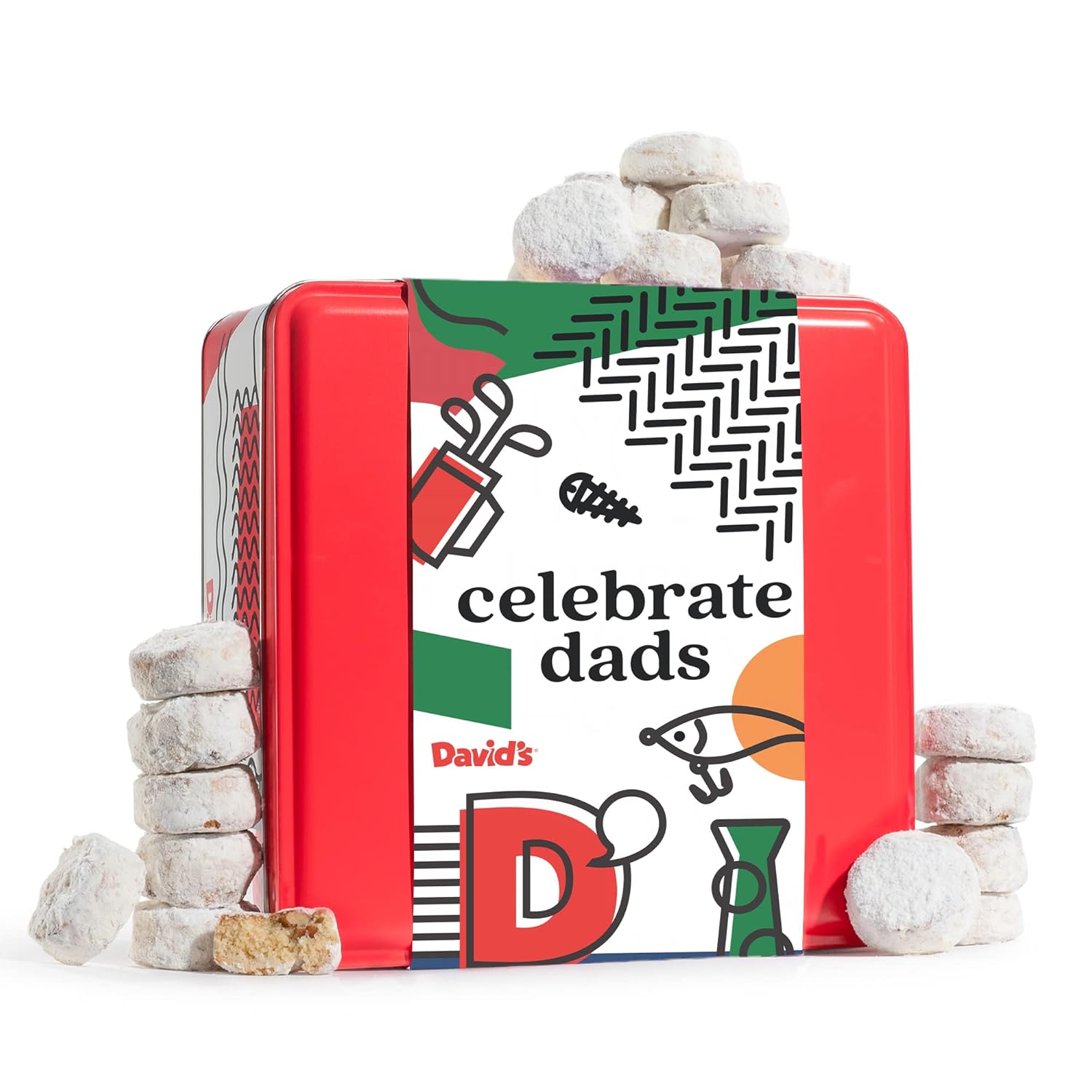 David’s Cookies Father's Day Gift Butter Pecan Meltaways Flavored Cookies With Crunchy Pecans - Delicious Ideal Cookie Gift Basket For Dads This Father's Day 2 Lbs