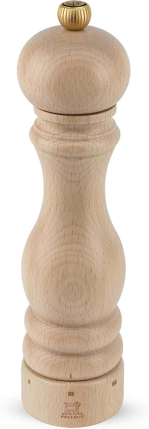 Peugeot - Paris u'Select Manual Pepper Mill - Adjustable Grinder - Beechwood, Natural
