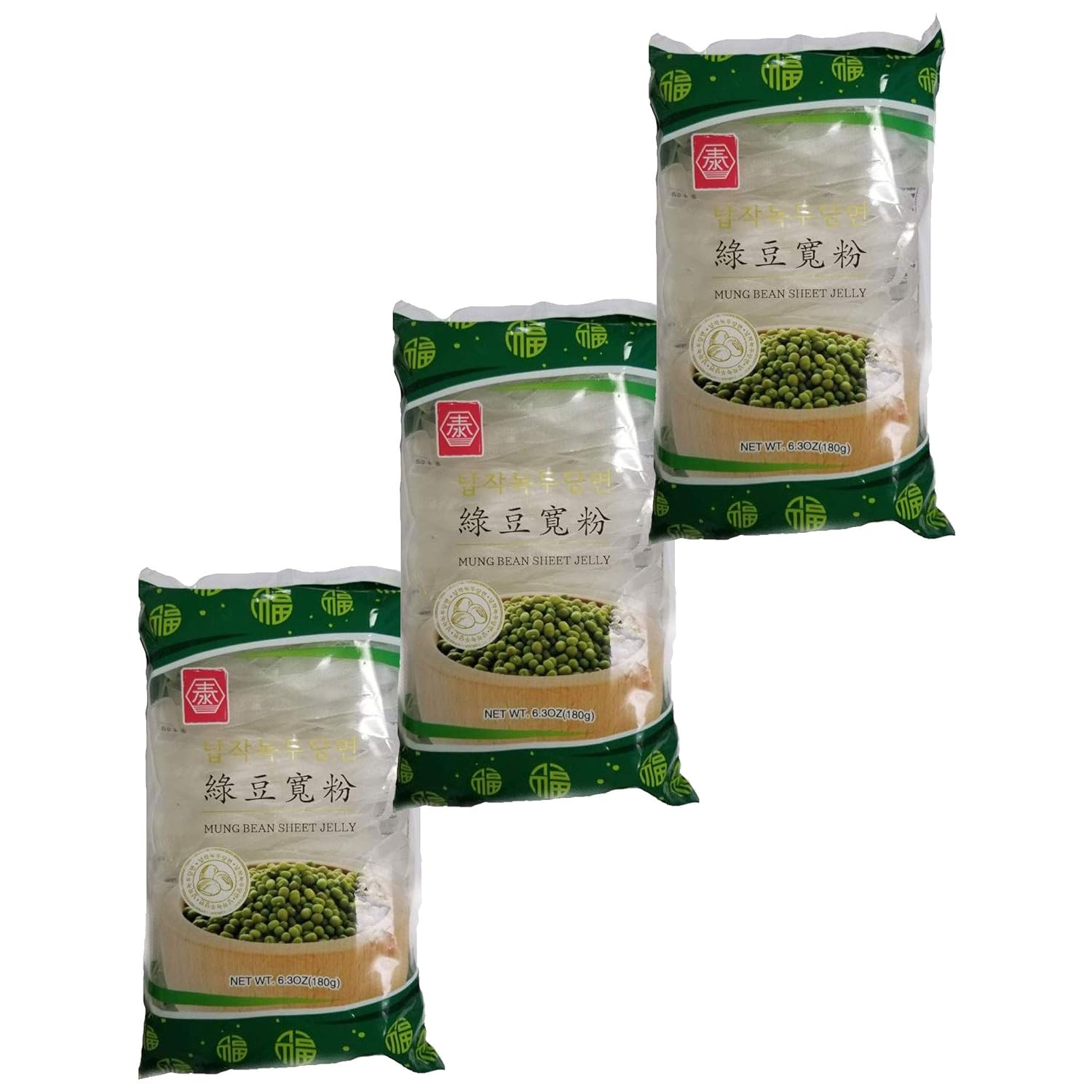 TAE Mung Bean Wide Glass Noodle (3 x 180g)
