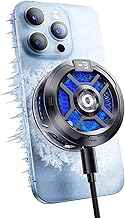 Magnetic Cell Phone Cooler for Gaming Comvin,Mobile Phone Cooling Fan with Dual Mode/Temperature Display, Portable Radiator for iPhone MagSafe Series/Android/Tablet/iPad,Semiconductor Heatsink Cooling
