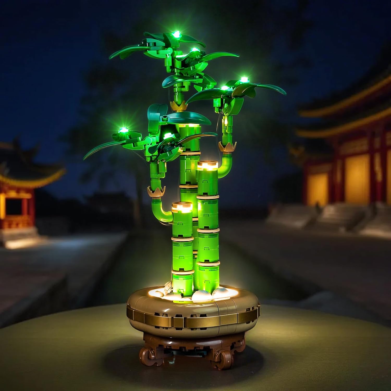 LocoLee Led Light Set Compatible with Lego Lucky Bamboo Led Decoration Lighting Kit Compatible with Lego 10344 Building Blocks Model,Only Lights Set,No Model