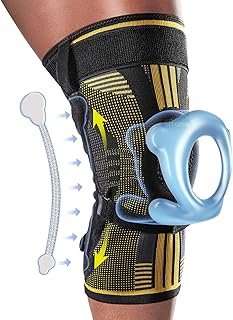 Fit Geno Knee Brace with Side Stabilizers: Breathable Knee Sleeve w/ Patented Patella Gel Pad for Maximum Pain Relief - Ultimate Knee Support and Fast Recovery from Meniscus Tear Arthritis ACL PCL Men & Women (Medium)