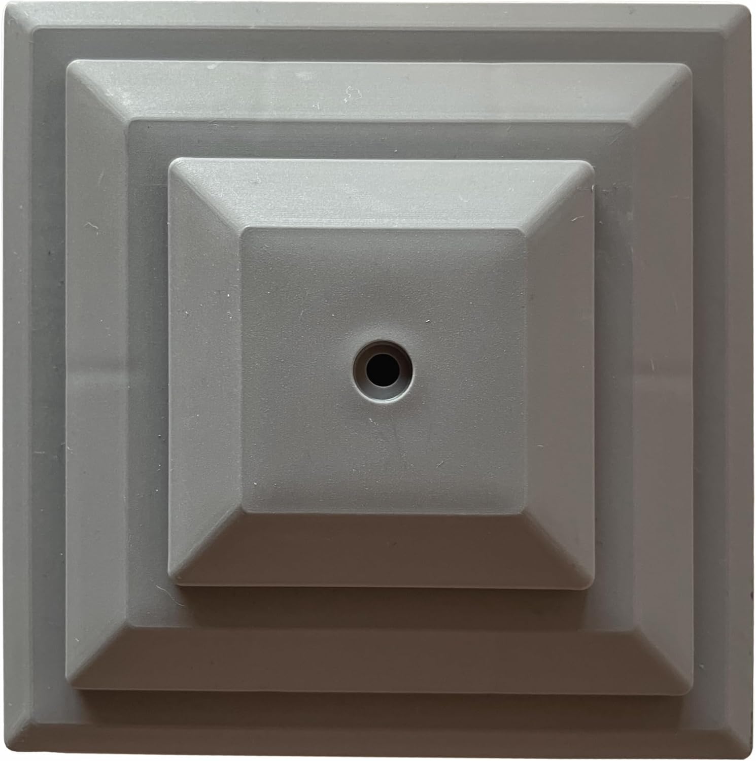 Pack of 10 Grey Plastic Fence Posts Caps to fit a 4" (100mm) Fence Post. UK Made, Rot Proof. (GT0049) Free UK Postage