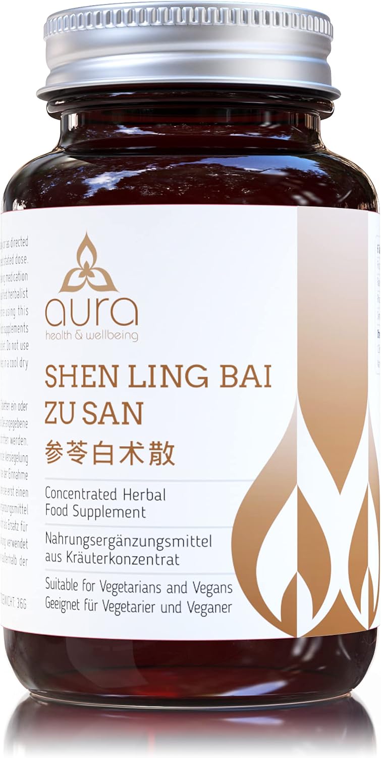 Shen Ling Bai Zhu San 参苓白术散 (Job's Tears & Atractylodis), 5:1 Concentration Ratio, 4-9x More Concentrated Than Other Brands, Vegan Friendly, Gluten-Free, Non-GMO, Authentic Natural Herbs, 60 Tablets