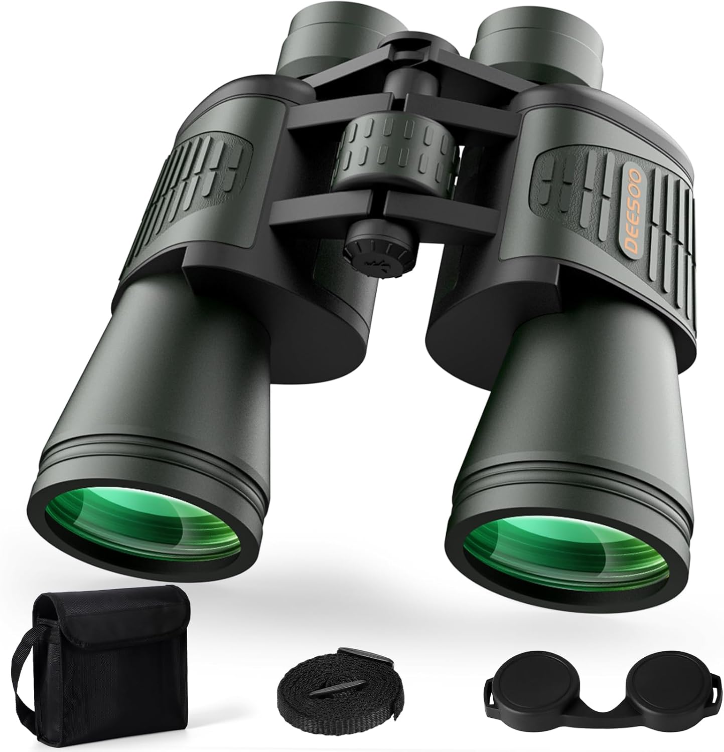 20x52 Binoculars for Adults High Powered - HD Large View Binoculars with Low Light Vision - Professional Binocular for Hunting Bird Watching Travel Cruise Outdoor Sports Gifts for Men - Green