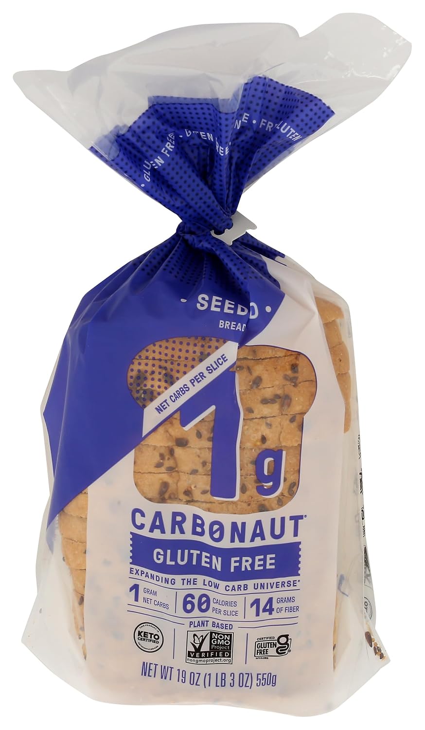 Carbonaut Seeded Low Carb Keto Bread, 19 OZ