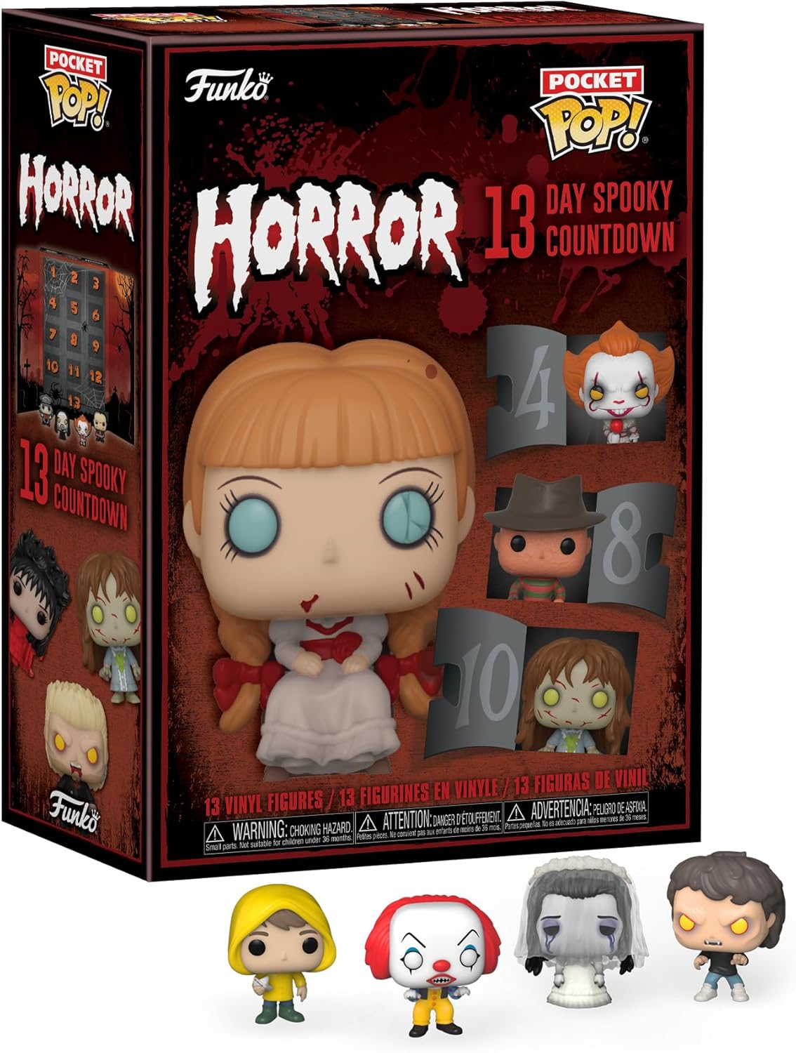 Funko Advent Calendar: 13-Day Spooky Countdown - Annabelle - Annabelle - 13 Days Of Surprises - Collectable Vinyl Mini Figures - Mystery Box - Gift Idea - Holiday Xmas Present for Girls, Boys & Kids