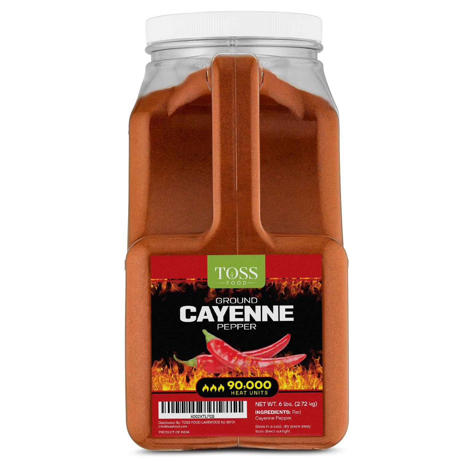 Extreme Hot Cayenne Pepper Powder Bulk 90,000 Heat Units 6 LB, Ground Cayenne Powder Hot Pepper Powder - Red Pepper Powder Spice for Home and Commercial Cooking