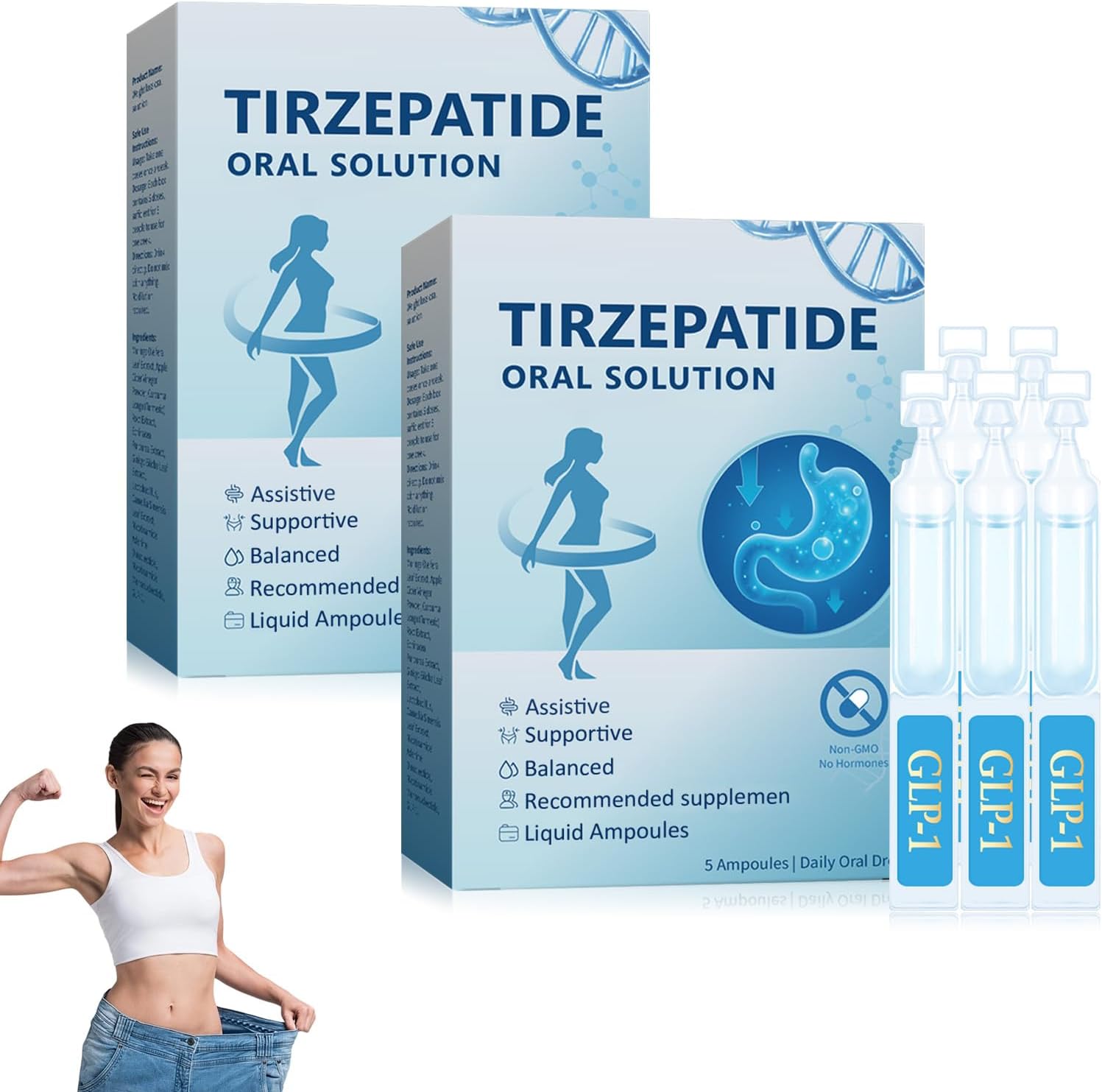 10 Pcs GLP-1 Oral Solution, GLP-1 Drop，Natural Advanced Body Care Liquids Drop, GLP-1 Supplement Drops for Women and Men