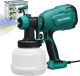 Paint Sprayer, 700W HVLP Spray Gun with 4 Nozzles & 3 Patterns, Paint Gun with Adjustable Spray Width, Paint Sprayers for Home Furniture, Cabinets, DIY Works, Garden Chairs etc.
