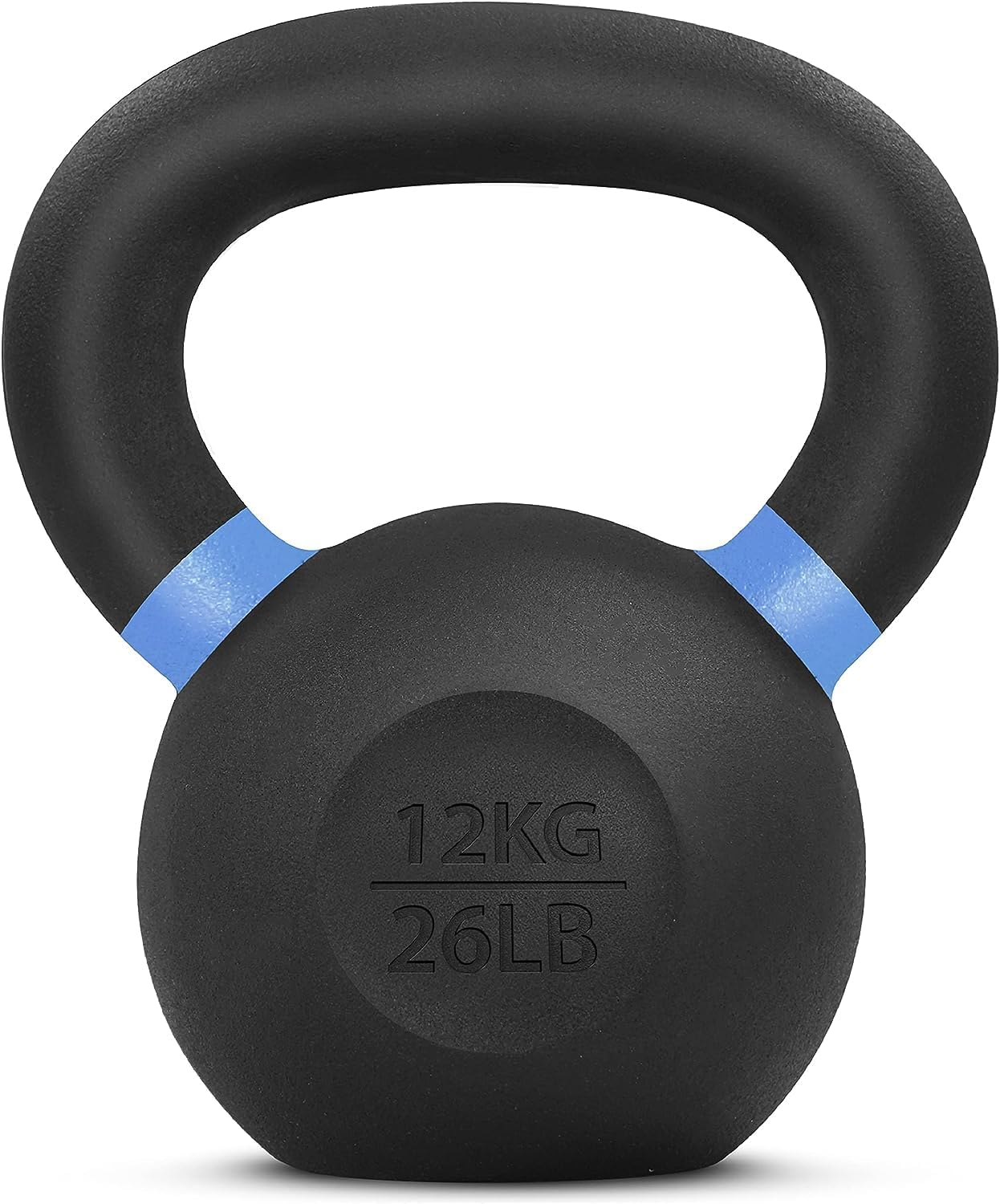 Yes4All Powder Coated Kettlebell, Cast Iron Core Kettlebells with Non-Slip Handle & Flat Bottom for Conditioning, Heavy Duty for Strength Training, 9lb to 71lb - Single & Pair