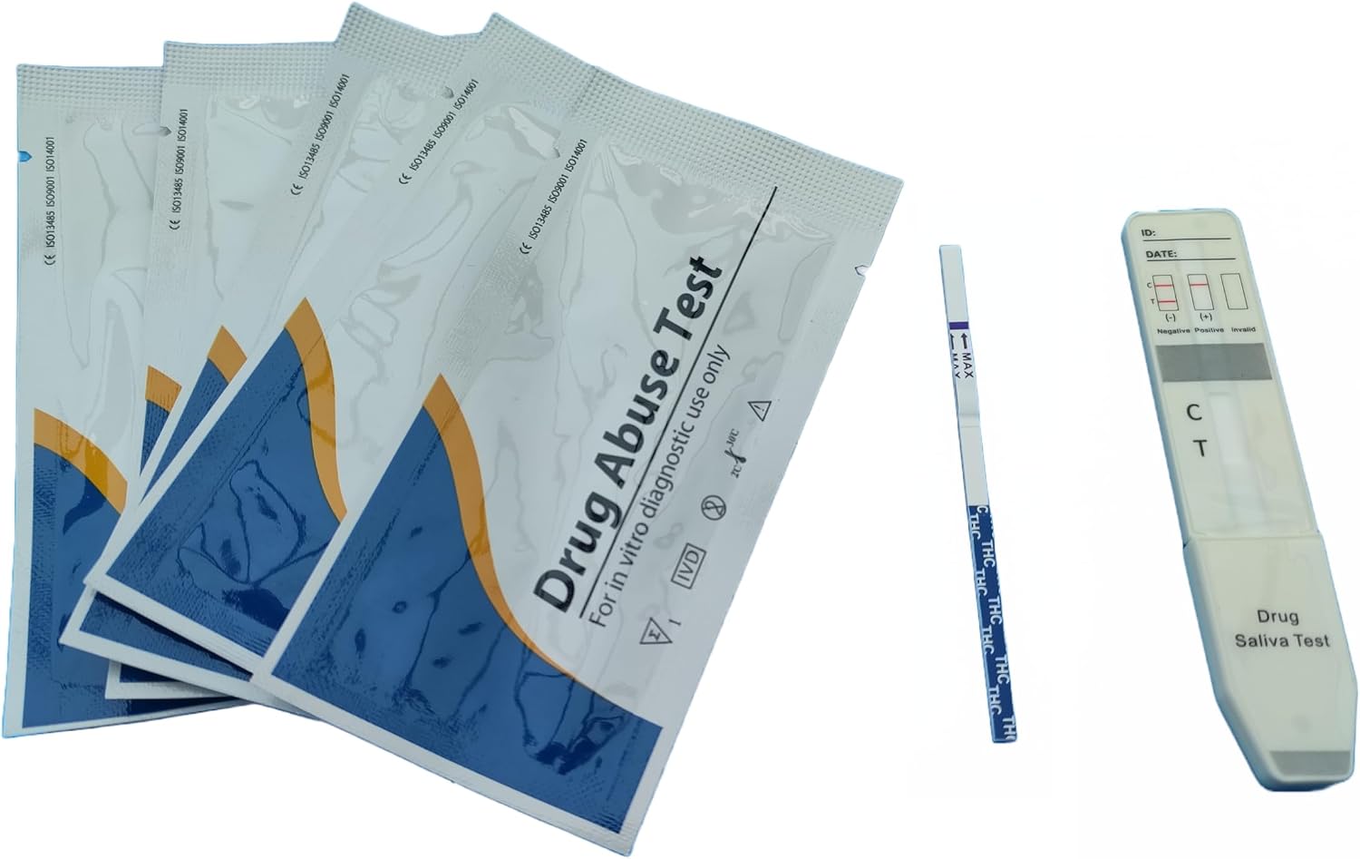 5 x Cannabis Urine Drug Screening/Testing Test Kit. Includes 1 Free Saliva Test