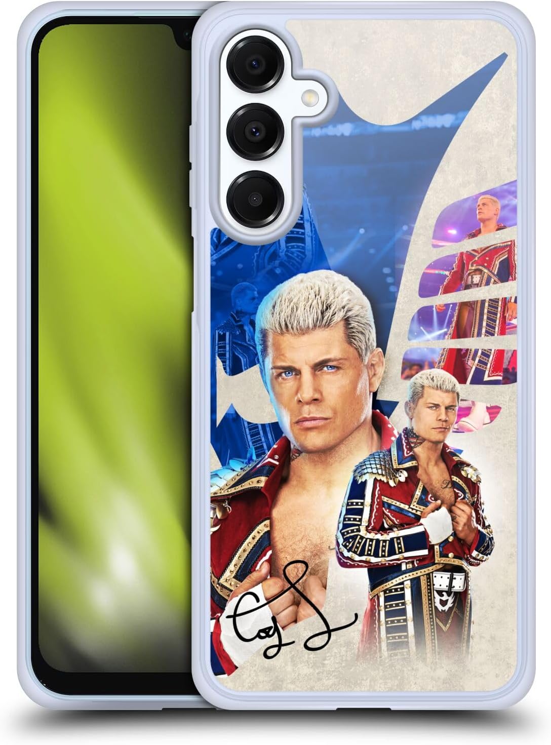 Head Case Designs Officially Licensed WWE Superstar Graphics Cody Rhodes Gel Case [Military Grade Protection] Compatible With Samsung Galaxy A16 5G
