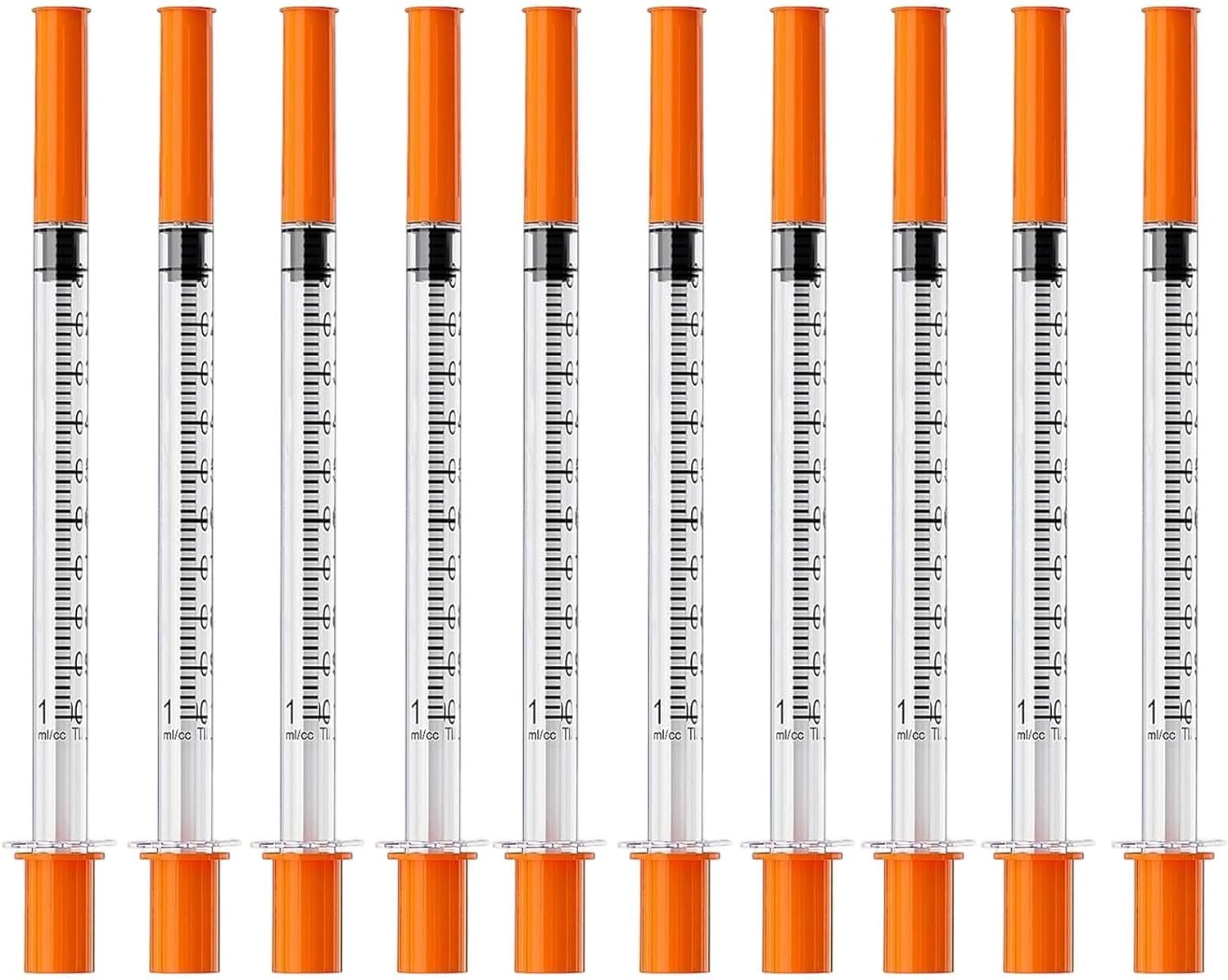 10 Pcs 1ml 30G 8mm Precision Multiple Uses Distribution Measuring Tools Plastic Lab Accessories Individually Sealed Packaging for Pet Feeding Liquid Separation