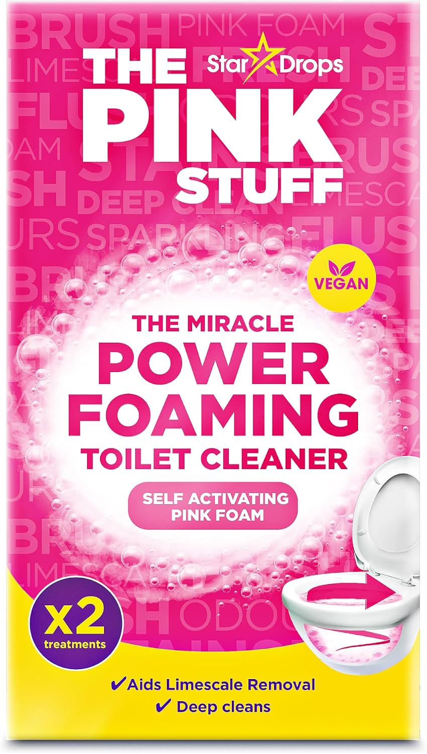 Stardrops The Pink Stuff Miracle Foaming Toilet Powder, 7 Oz