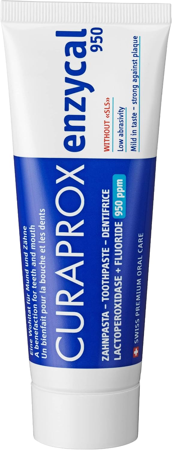 Curaprox Enzycal 950 Toothpaste , 75ml, Made in Switzerland