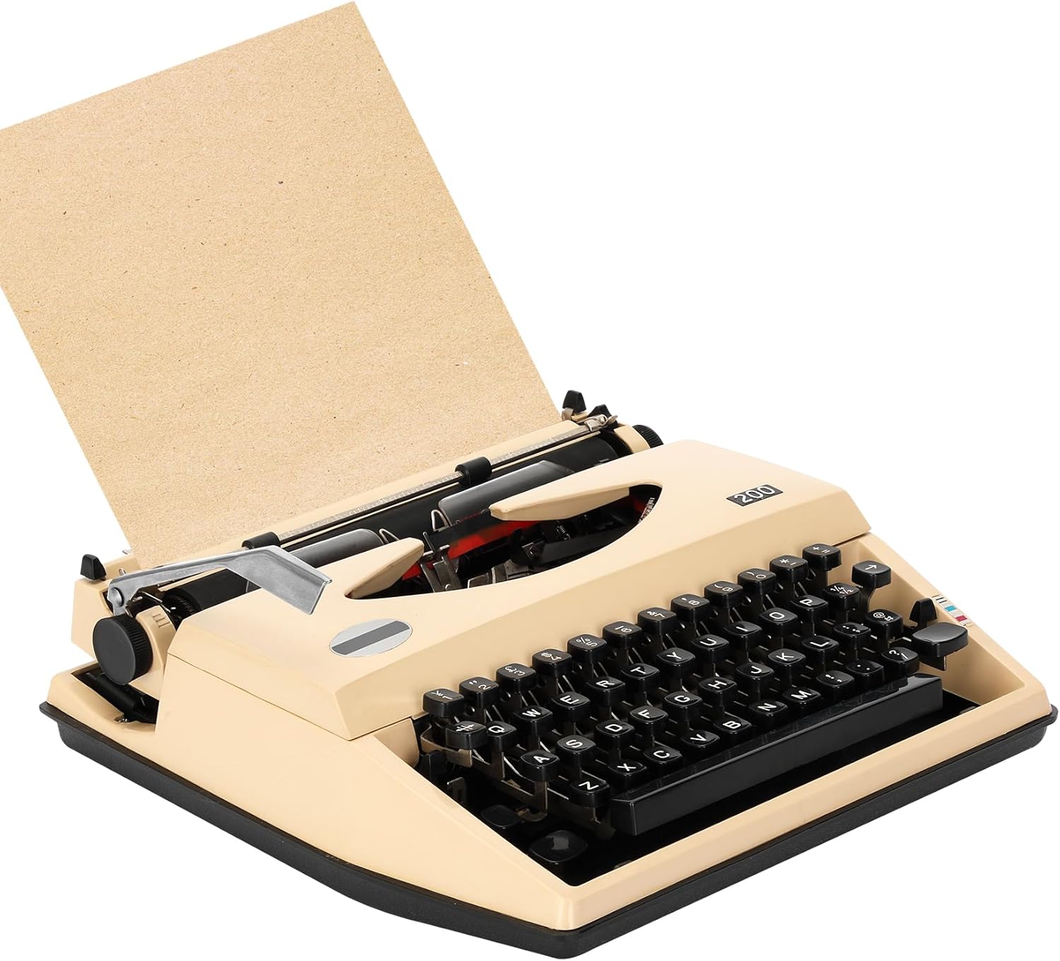 Legacy Manual Typewriter,Coffee Traditional Portable Vintage Typewriter Deeply Restored by Craftsmen,Manual Typewriter for Writing,Letters and Vintage Collectible Present