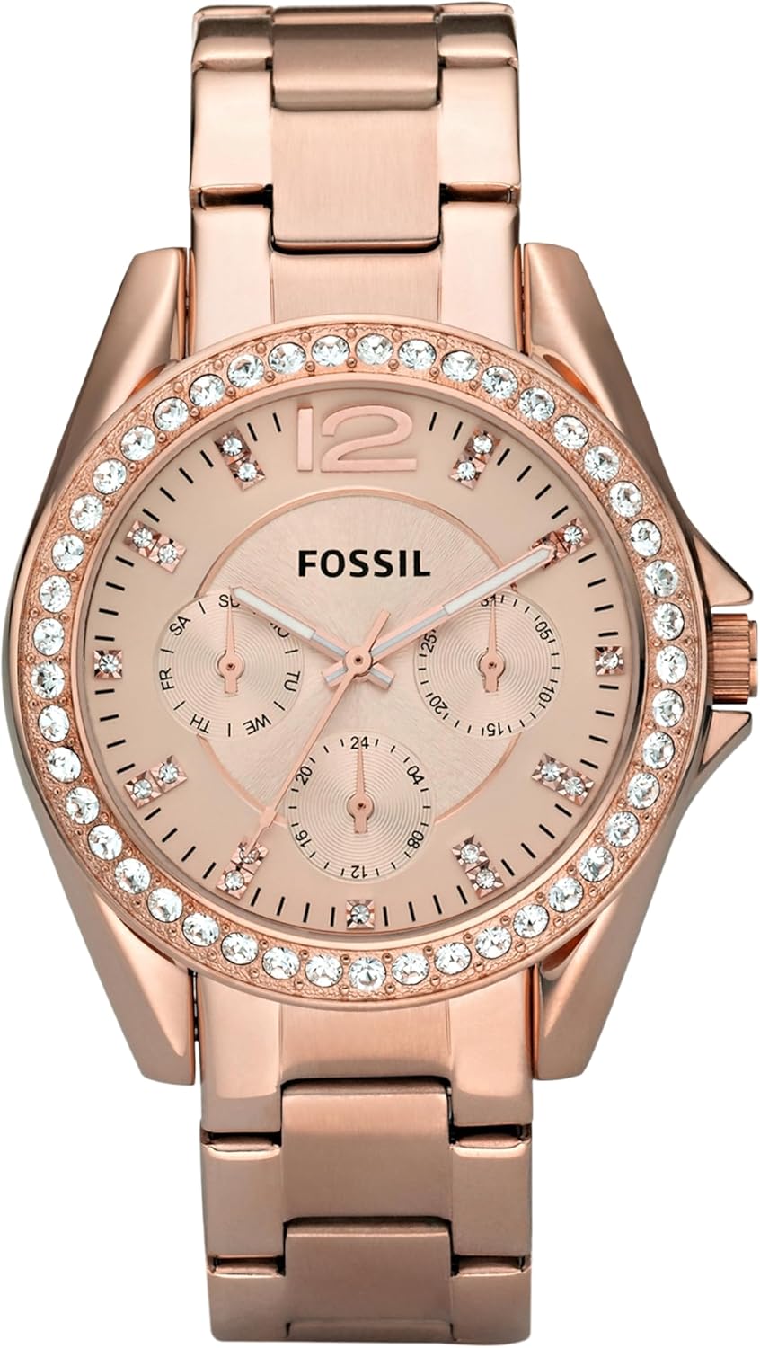 Fossil Women's Riley Quartz Stainless Steel Multifunction Watch