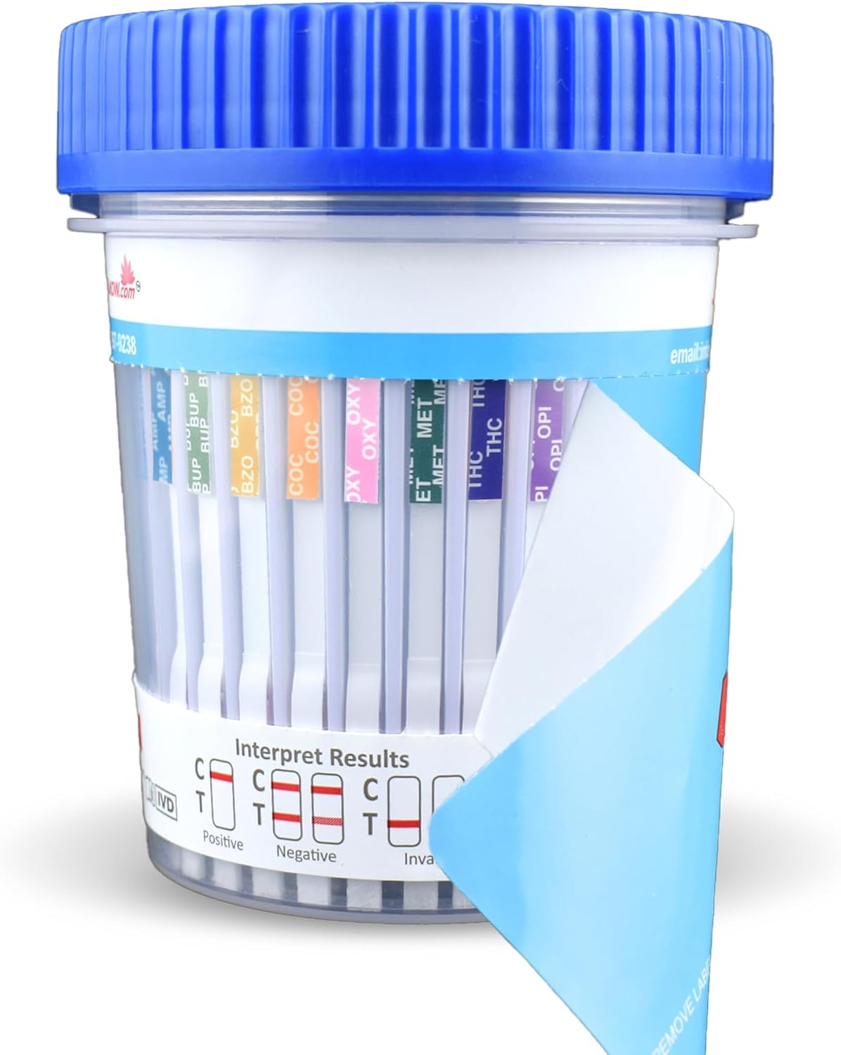 12 Panel Drug Test Urine Cups | Urine Drug Test Kit with AMP, BAR, BUP, BZO, COC, MDMA, MET, MTD, OPI, OXY, TCA, THC | Rapid Results in Minutes | Easy to Use with Temp Strips [10 Pack] - 12 PANEL NOW