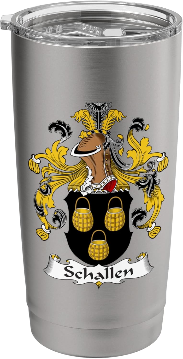 Schallen Coat of Arms - Family Crest Stainless Steel Insulated Tumbler