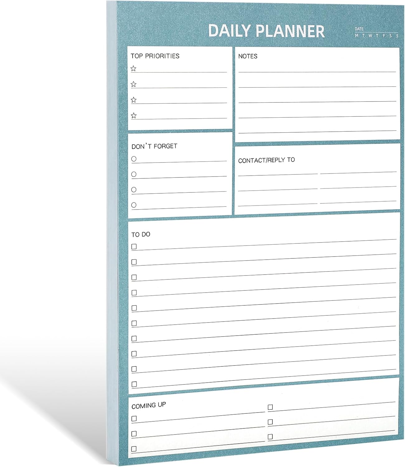 Daily Planner Pad To Do List Pad, Undated 100 Tear off Sheets A5 Desk Planner Day Planner for Study Office Home Organising, 100GSM Thick Paper, 8.3" X 5.8"