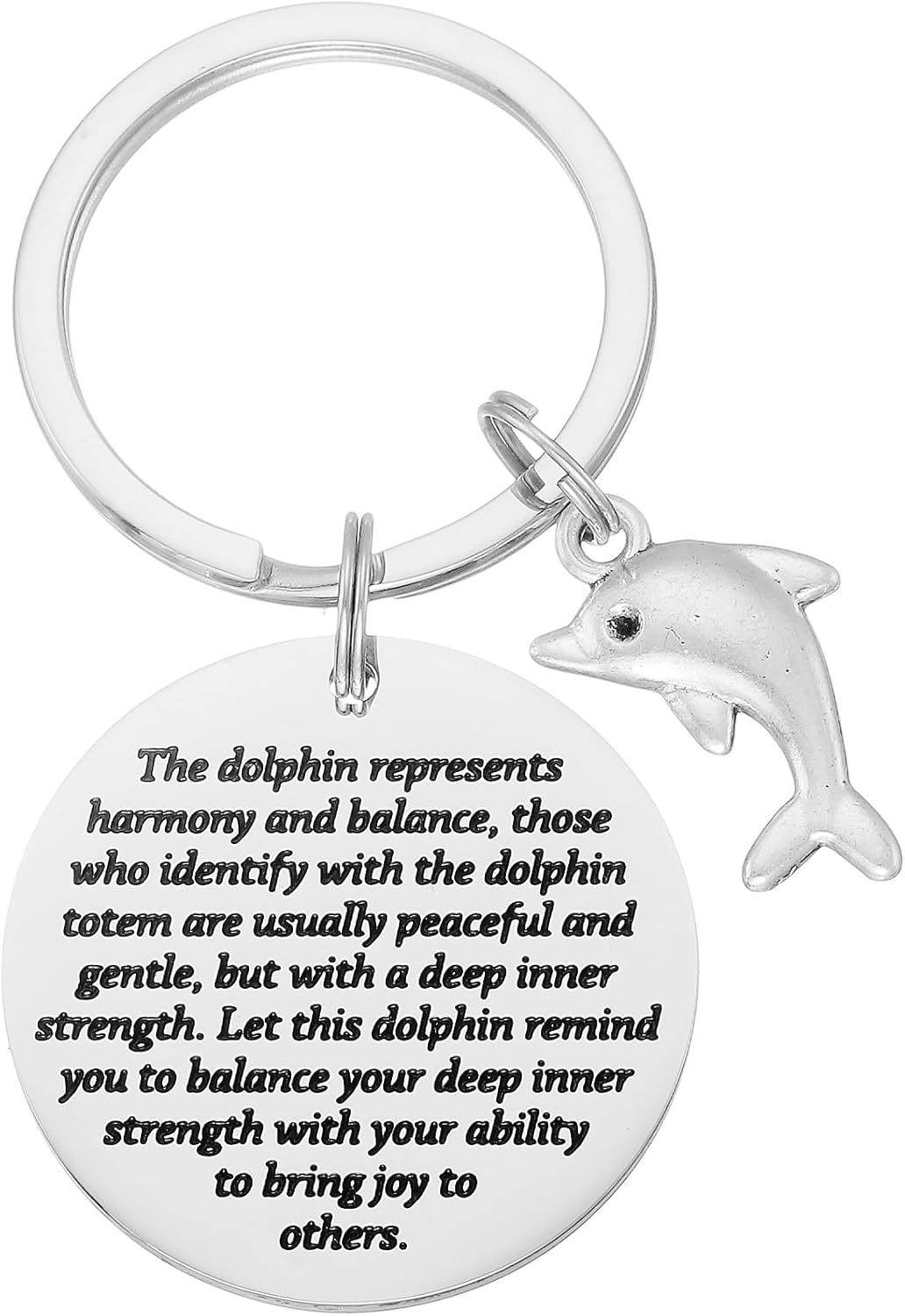 Kivosliviz Dolphin Gifts for Women Men Keychain Dolphins Lovers Friend Inspirational Dolphin Themed Gifts