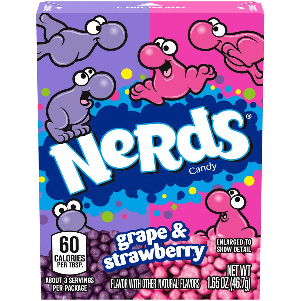 Nerds Grape & Strawberry 1.65 Ounce (Pack of 18)