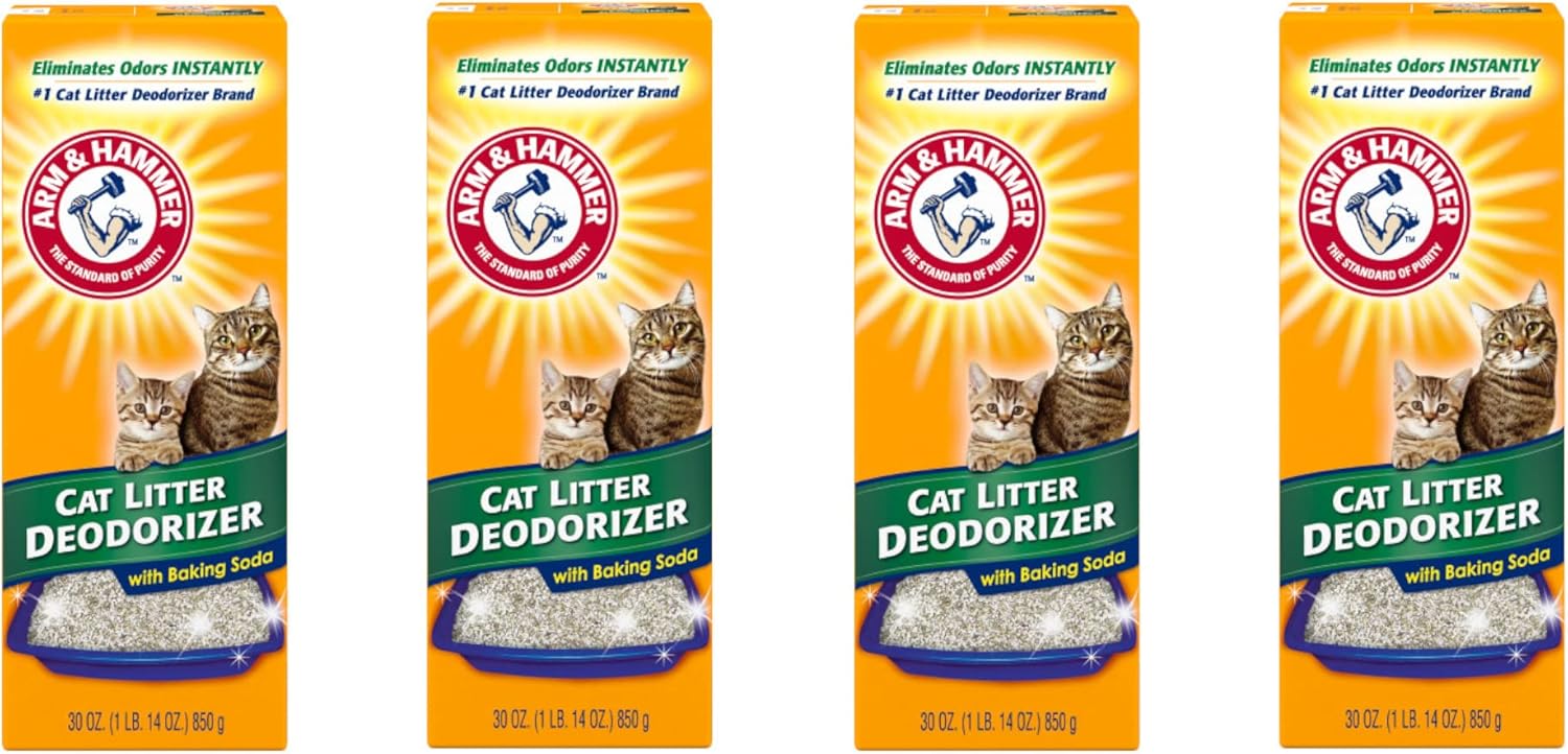 ARM & Hammer Cat Litter Deodorizer-Super Size Pack-30 oz Pack of 4