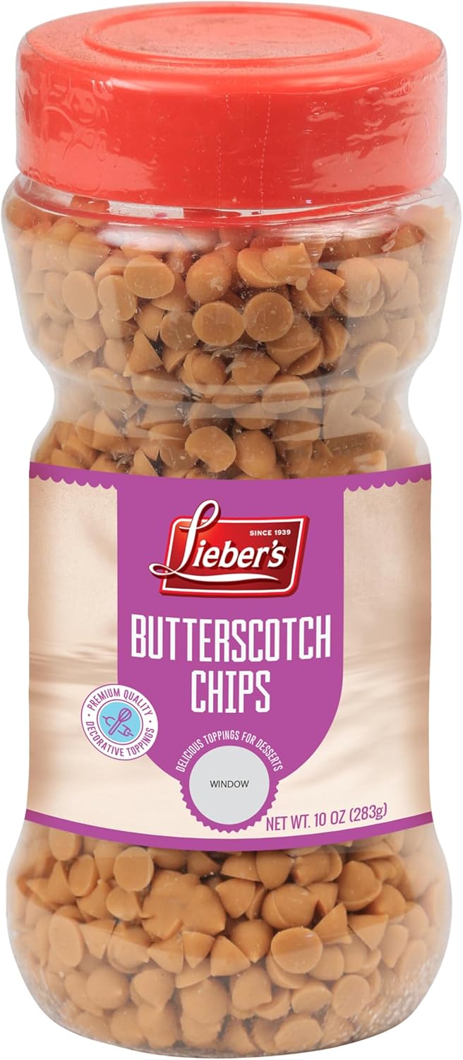 Lieber's Butterscotch Chips 283g, Vegan And Dairy-Free