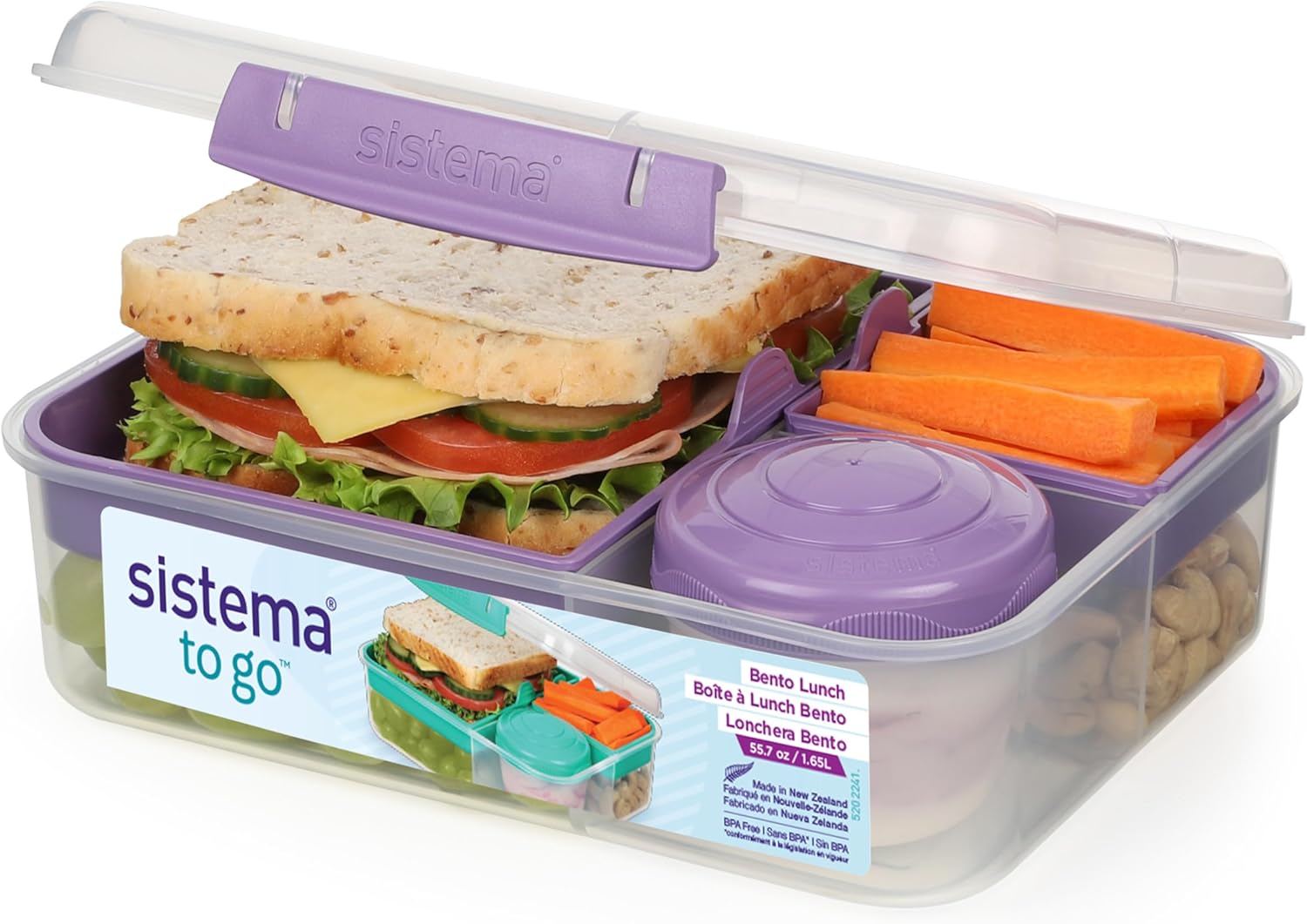 Sistema 1.65L Bento Lunch to Go Misty Purple TRI (4)