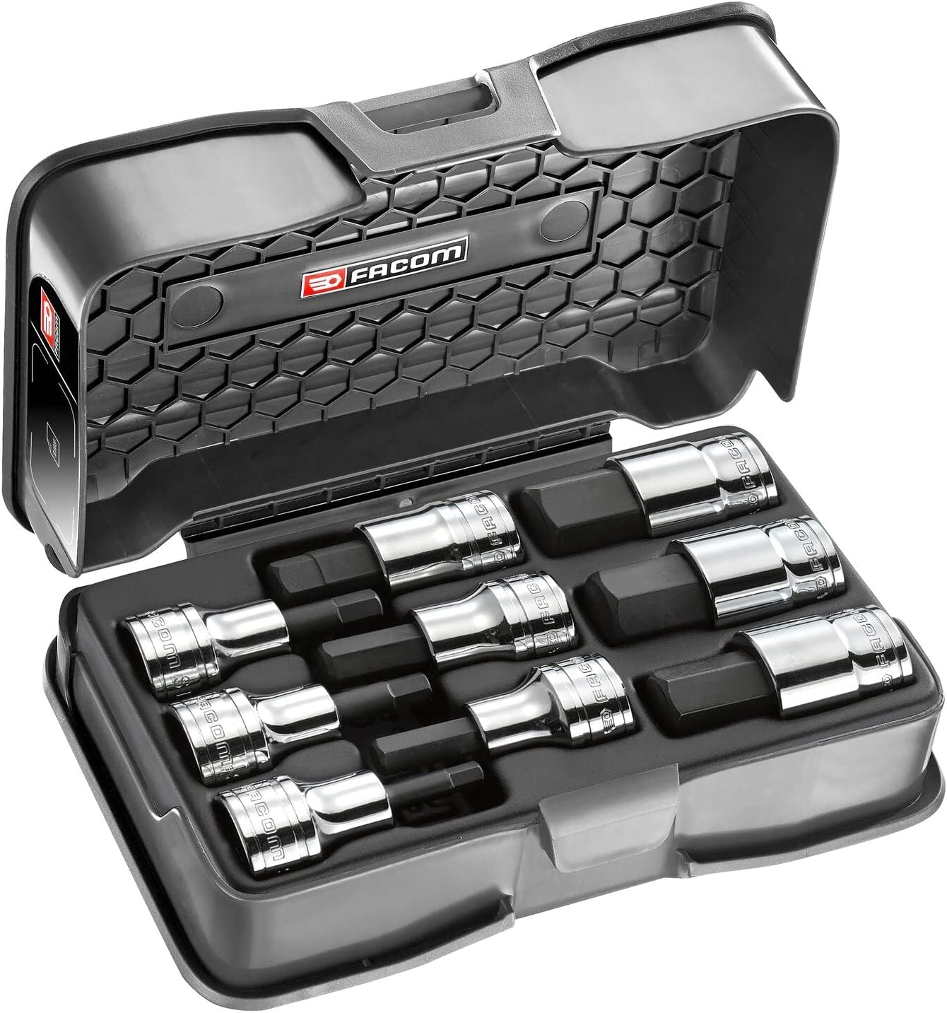 Facom stm.j9apb screwdriver socket set 1/2" 6 points 5-19mm