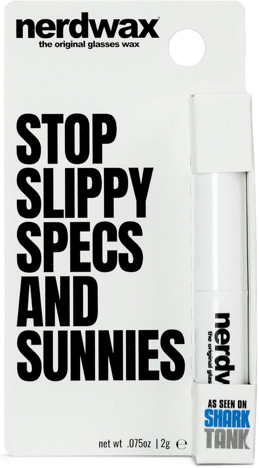 Nerdwax Glasses Wax - Single | Stop Sliding Glasses | Anti-Slip Eyewear Retainer | As Seen on Shark Tank