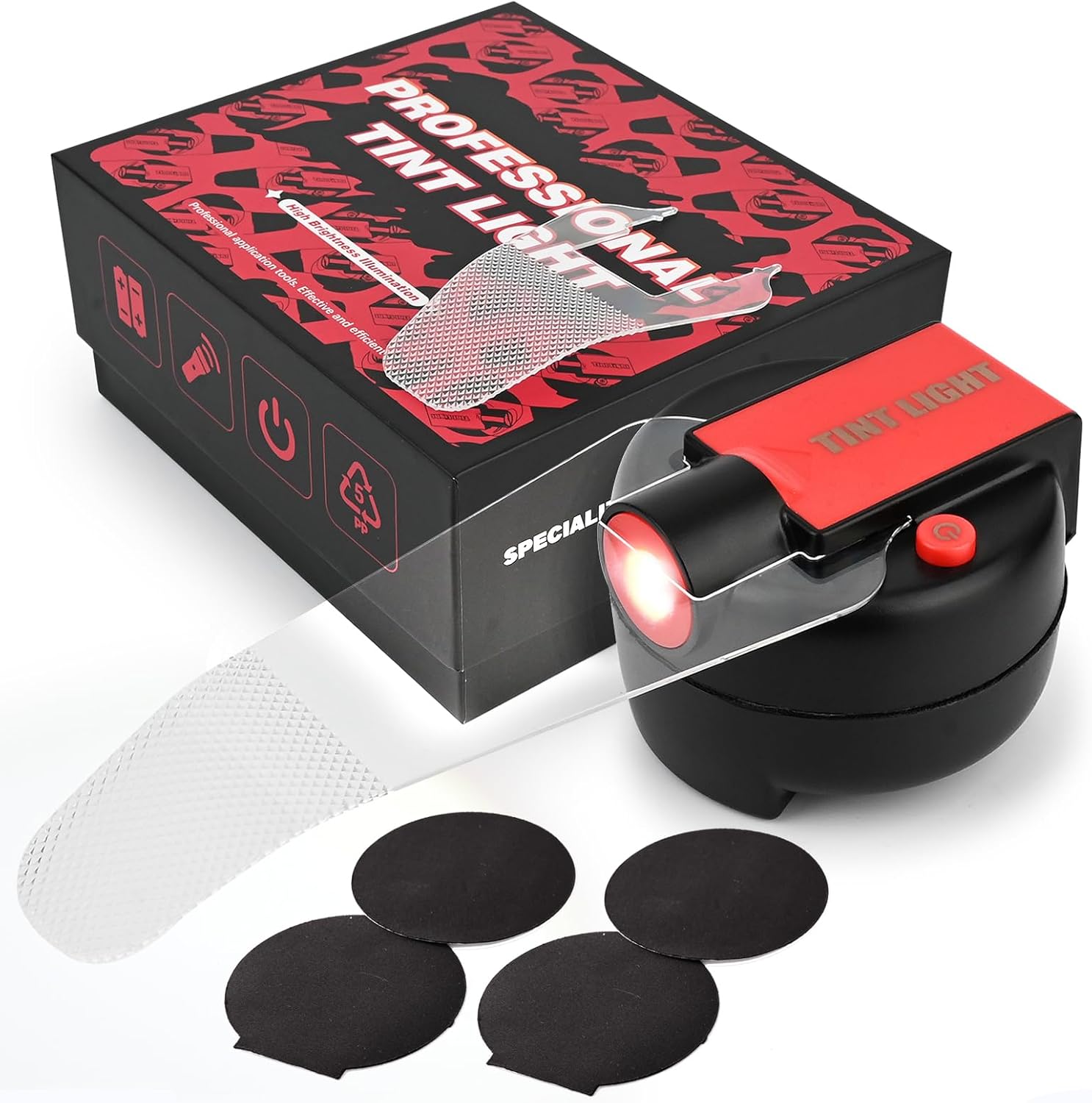 Gomake Window Film Cutting Light Professional Window Tinting Cutting-Edge Precision Lighting Tool for PPF, Paint Protection Film Installation Bubble Removal (Not Included Battery)