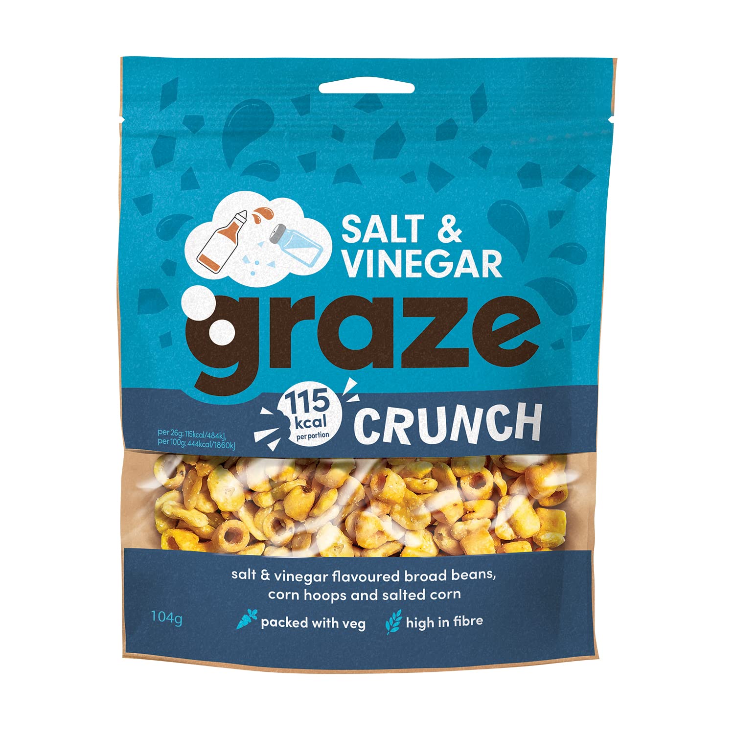 Graze Crunch Salt & Vinegar 104g
