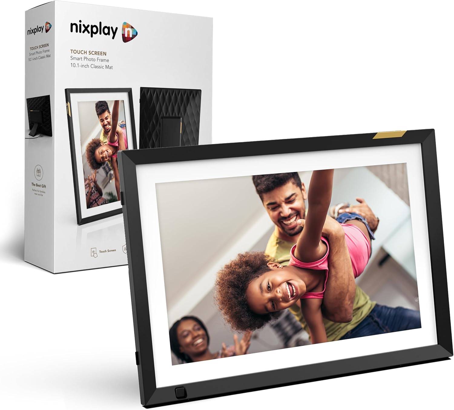 Nixplay WiFi 10.1" Touch Screen Digital Picture Frame I Easy Set Up I Create Family Shared Playlists I Perfect Digital Picture Frame for Gifting I Securely Share Photos/Videos via Email or App