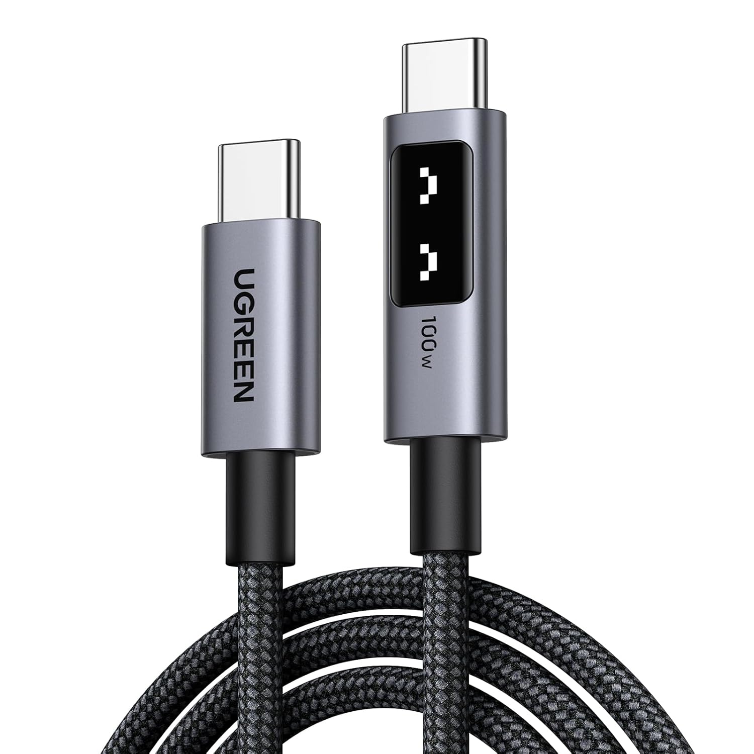 UGREEN Uno 100W USB C to USB C Charger Cable Fast Charging 5A Type C to C Cable Compatible with MacBook Pro/Air, iPad Pro 2024/Air 5, iPhone 16 Pro Max, Galaxy S24 Ultra, Pixel 9 Grey (2M)