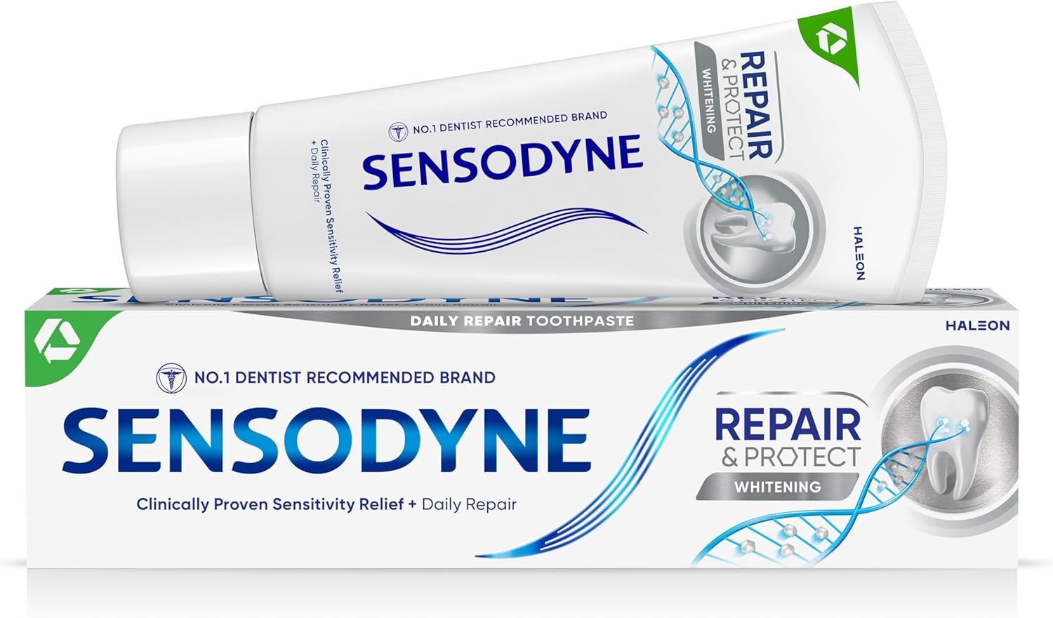 Sensodyne Toothpaste Repair and Protect, Teeth Whitening Toothpaste for Sensitive Teeth, 75ml