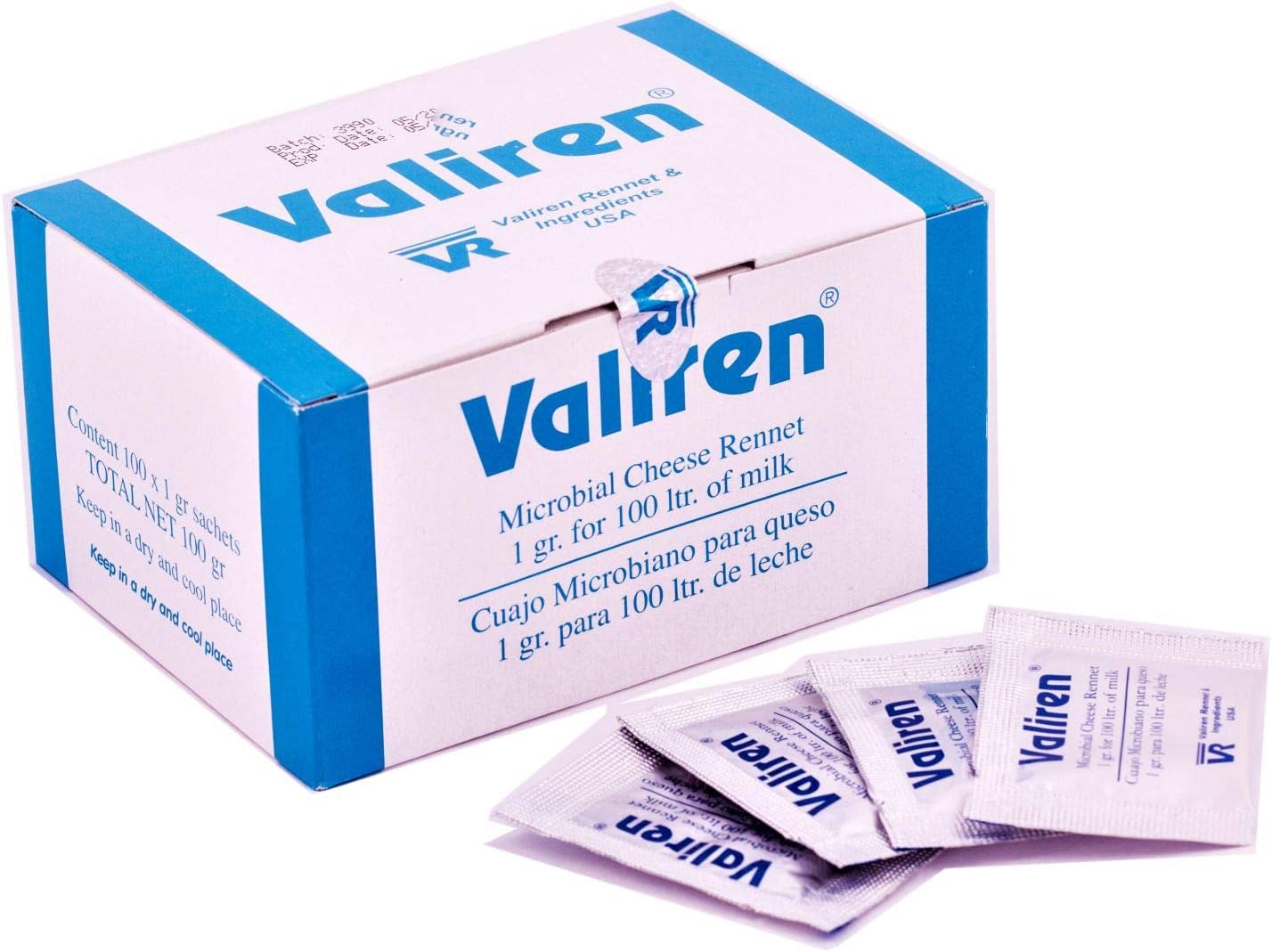 Double Strength Microbial Rennet Pack: Buy 10, Get 5 FREE - Total 15 Sachets, Non-GMO, Gluten Free, Kosher, Halal, Use One Sachet for 100 Ltr of Milk