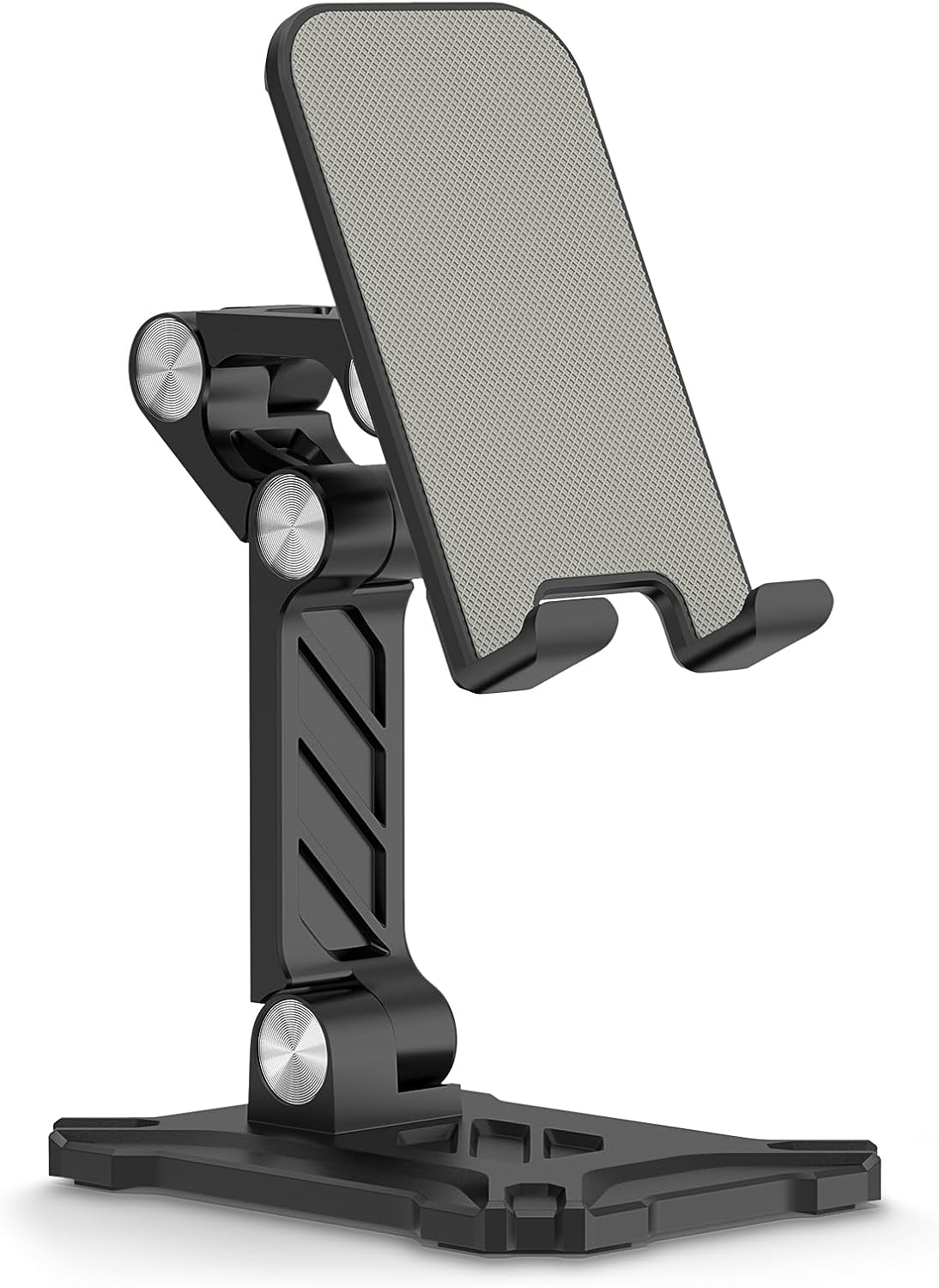 Foldable Phone Stand Desk for Samsung Galaxy S25 Ultra S23 S24 A14 A54 5G A15 A13 A53 S22 Plus S21 FE S20 A03s A23,iPad iPhone 16 15 Cell Phone Holder Height Adjustable Tablet Cradle Desktop Dock