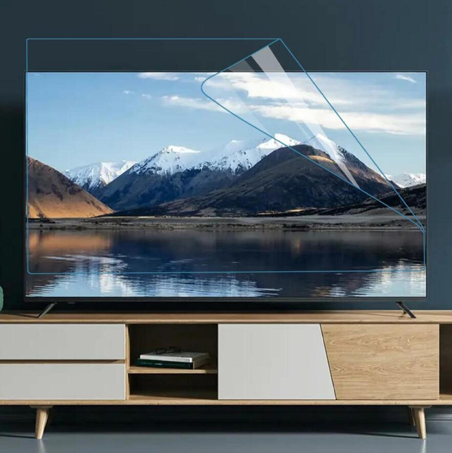 40-45 Inch Matte Tv Screen Protector Anti Blue Light, Anti Glare LCD Display Protector Film, Relieve Computer Eye Strain and Help You Sleep Better,Matte-50in(1095X616) mm