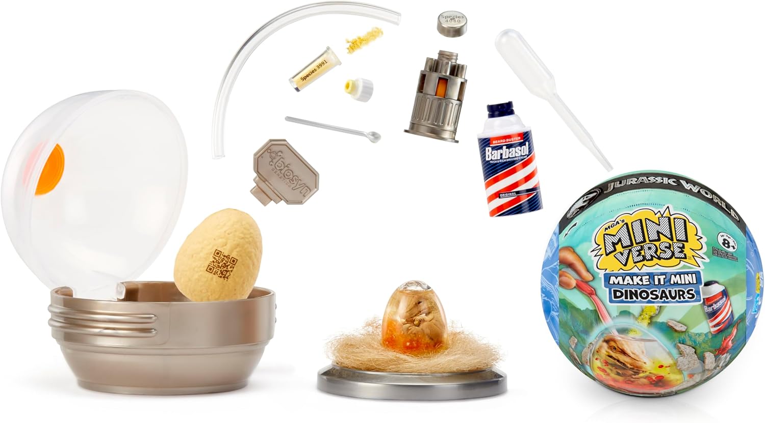 MGA's Miniverse Make It Mini Dinosaurs Jurassic World, Dinosaurs, Prehistoric, Egg, Blind Packaging, DIY, NOT Edible, Collectors, 8+