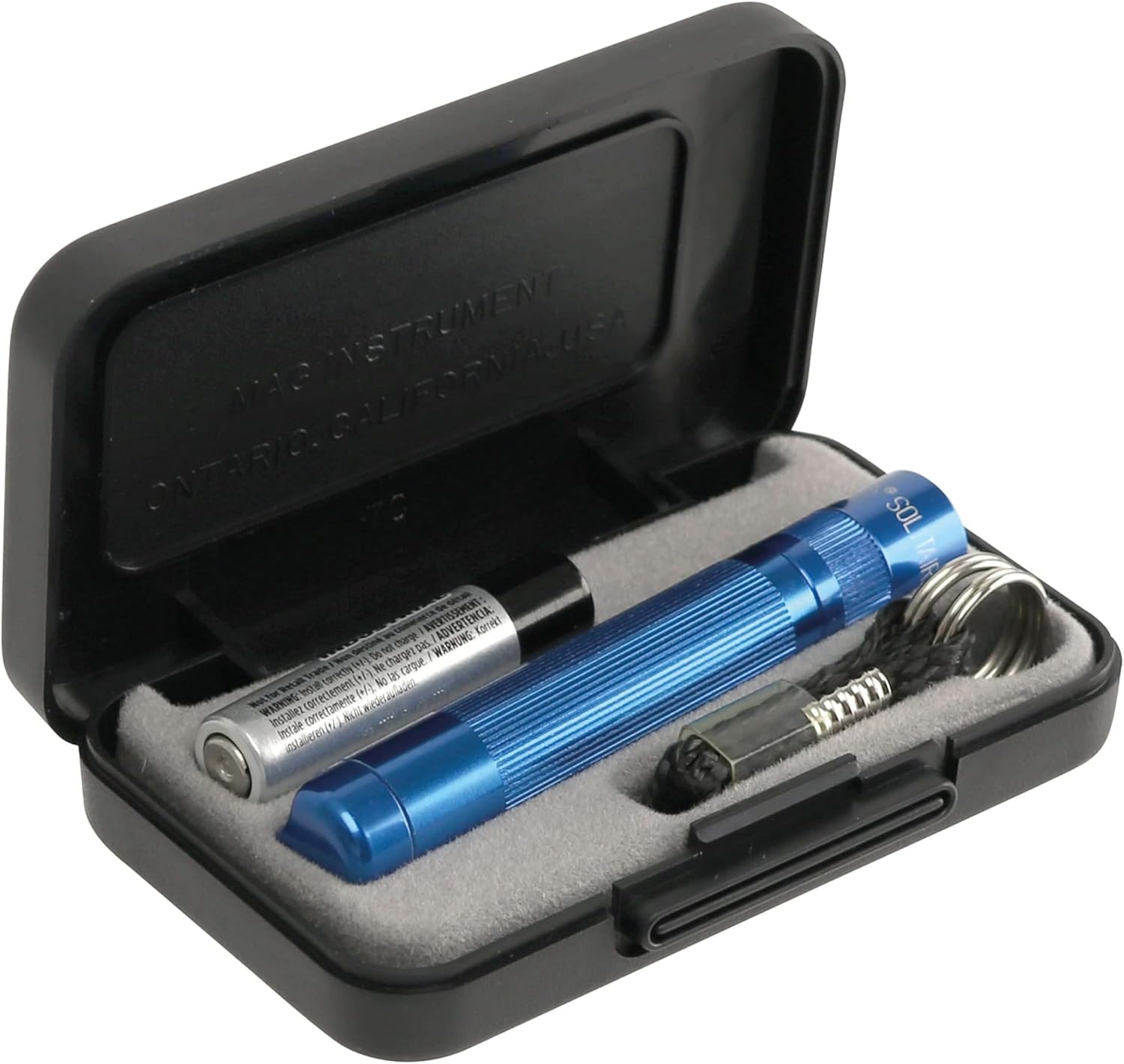 Maglite Men's Solitaire LED Presentation Box Flashlight-Blue