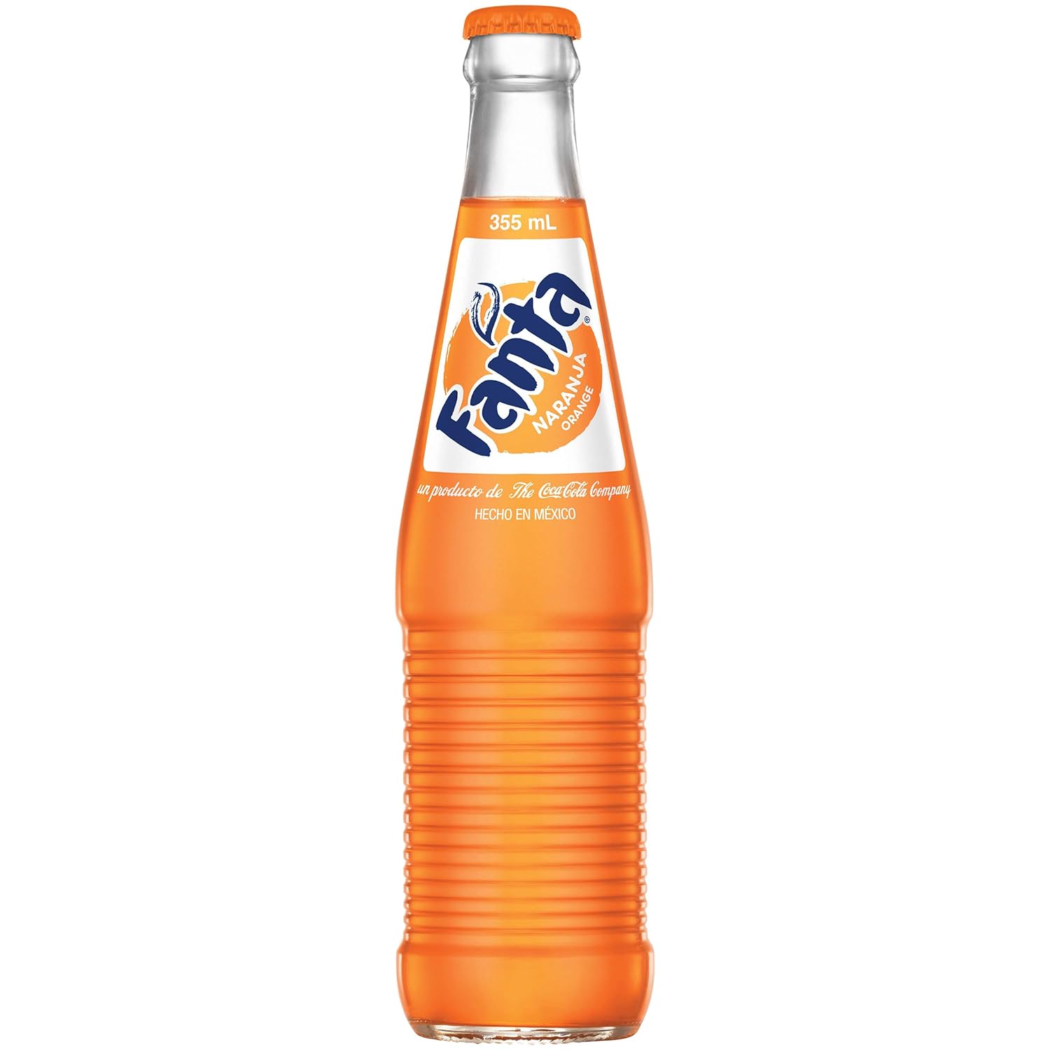 Mexican Fanta Orange Glass Bottle, 12 fl oz, 24 Pack